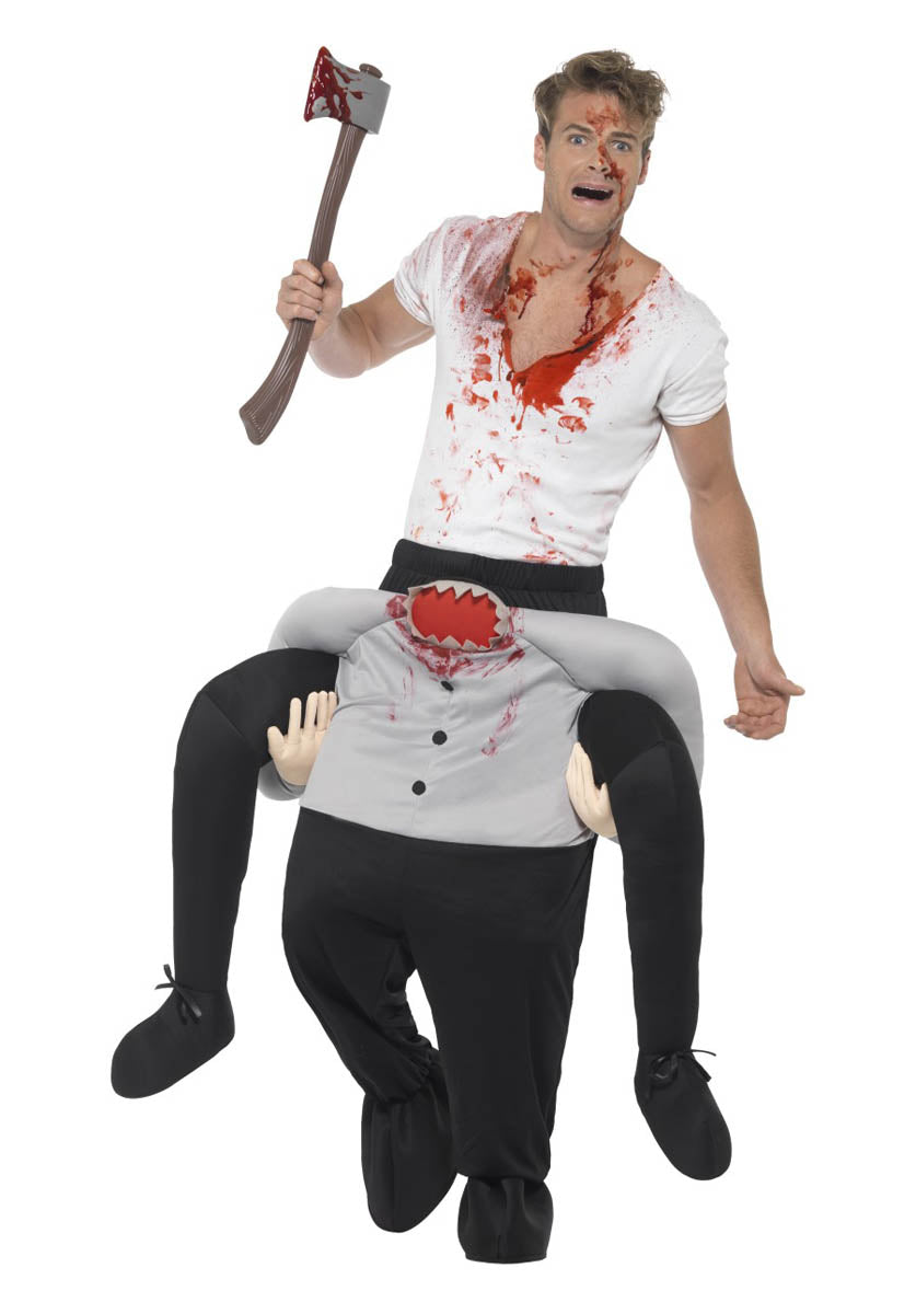 Piggyback Headless Costume, Grey