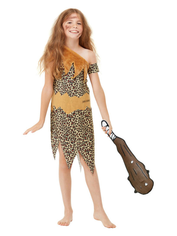 Horrible Histories Cave Costume, Brown - S