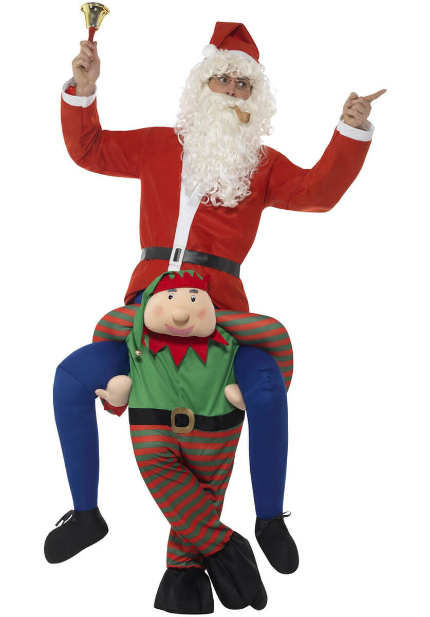 Piggyback Elf Costume, Green