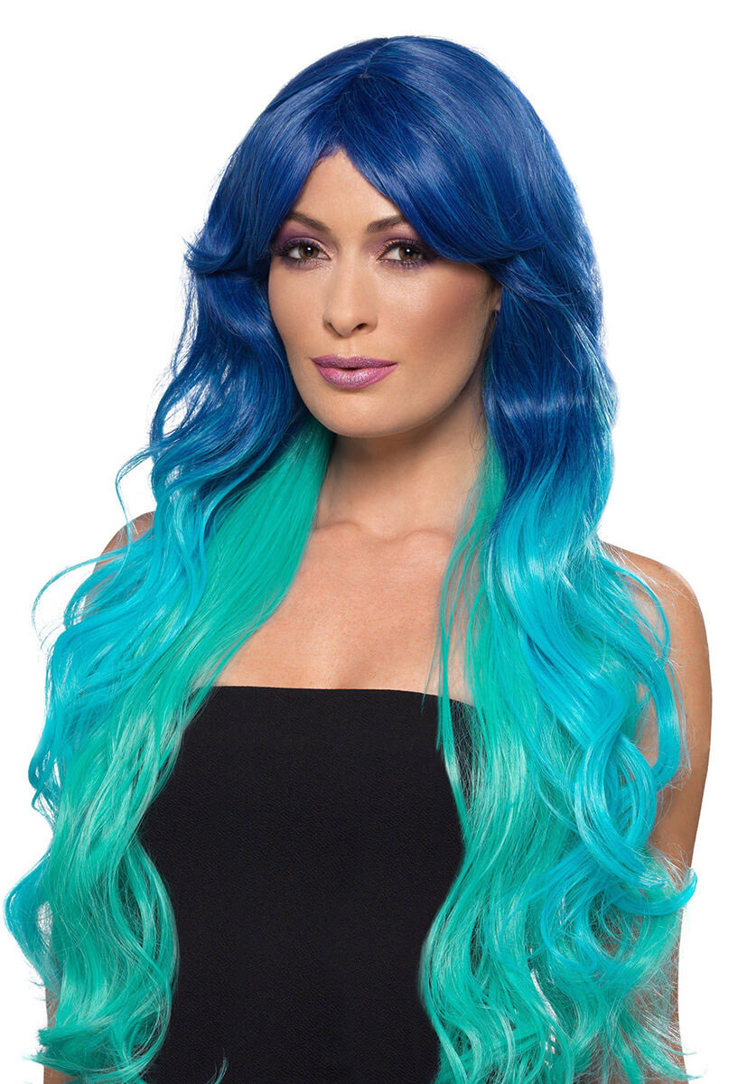 Fashion Mermaid Wig, Wavy, Extra Long, Multi-Colou