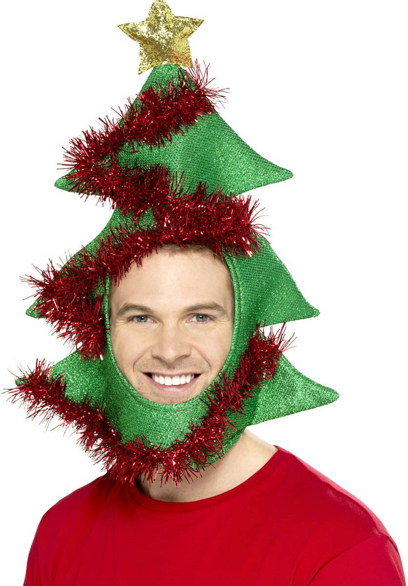 Novelty Christmas Tree Hat, Green