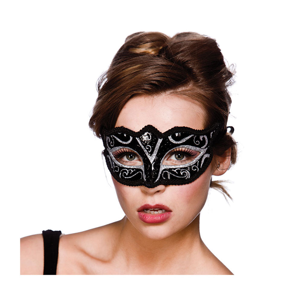 Verona Eyemask - Silver Glitter