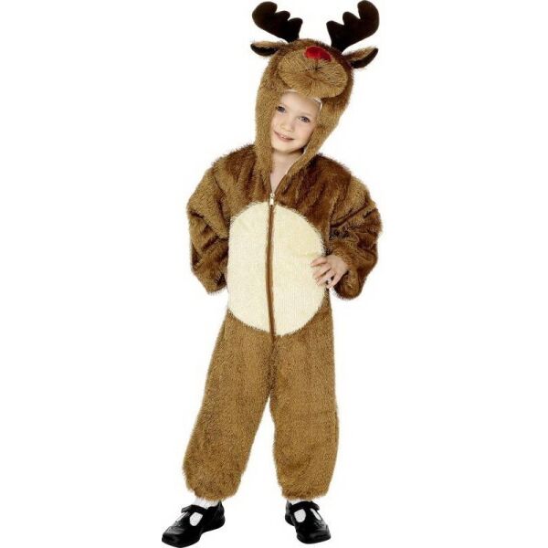 REINDEER COSTUME,WITH HOOD,CHILD 5 - 8