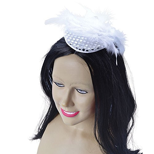 Teardrop headdress white