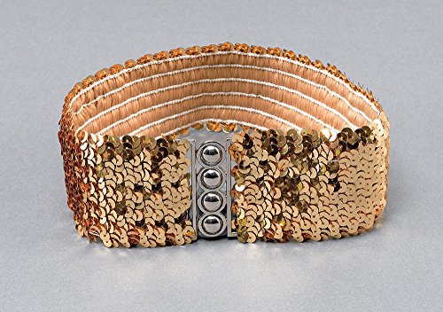 Gold sequin belt