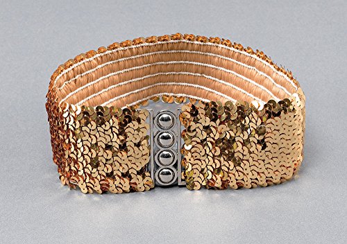 Gold sequin belt