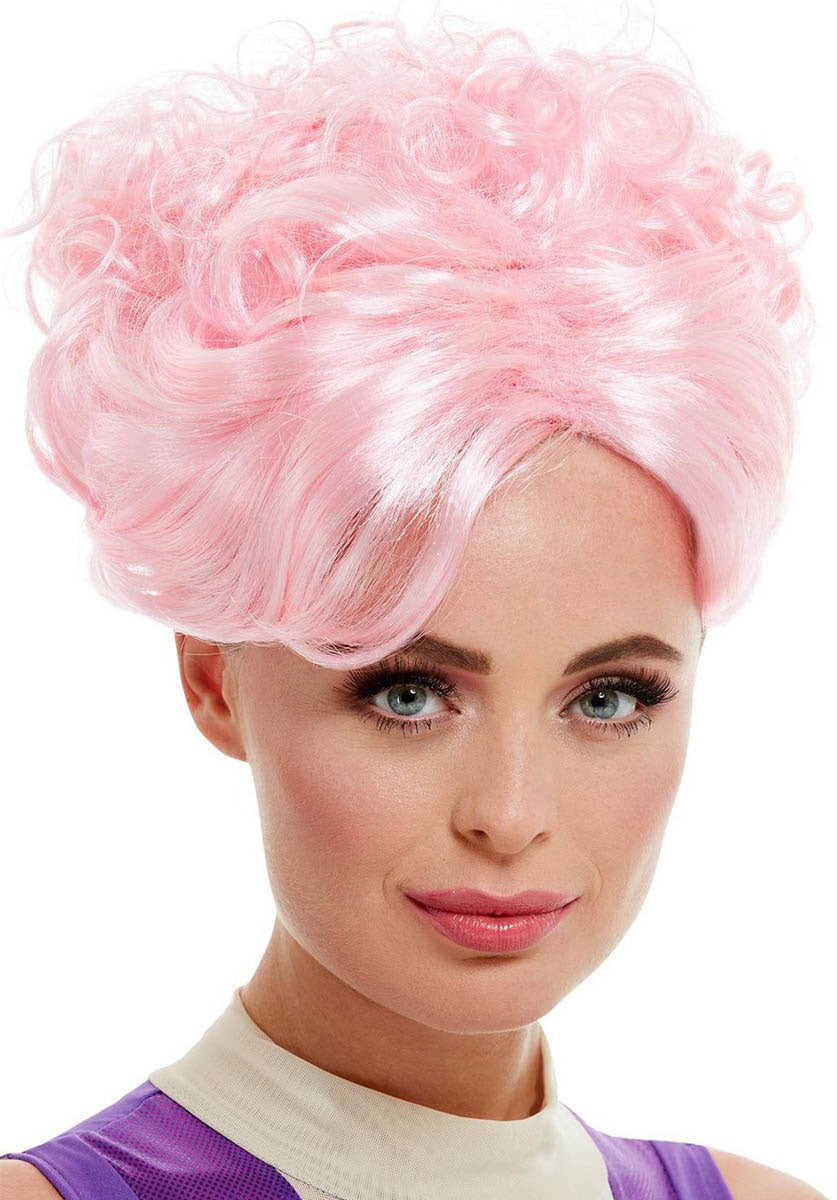 Trapeze Artist Wig, Pink