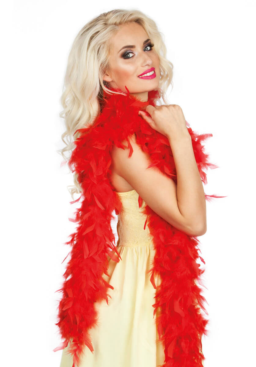 Feather Boa 50g Red