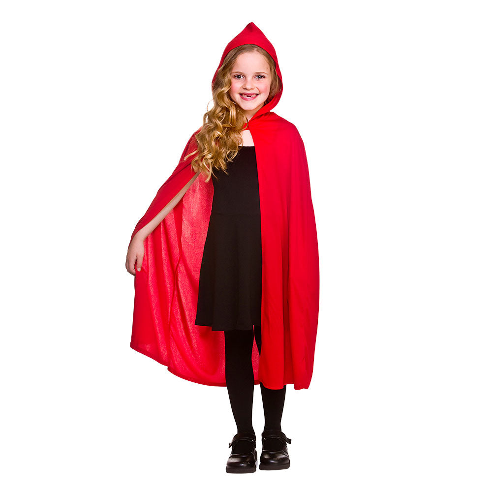 Hooded Cape - RED (Child One Size)