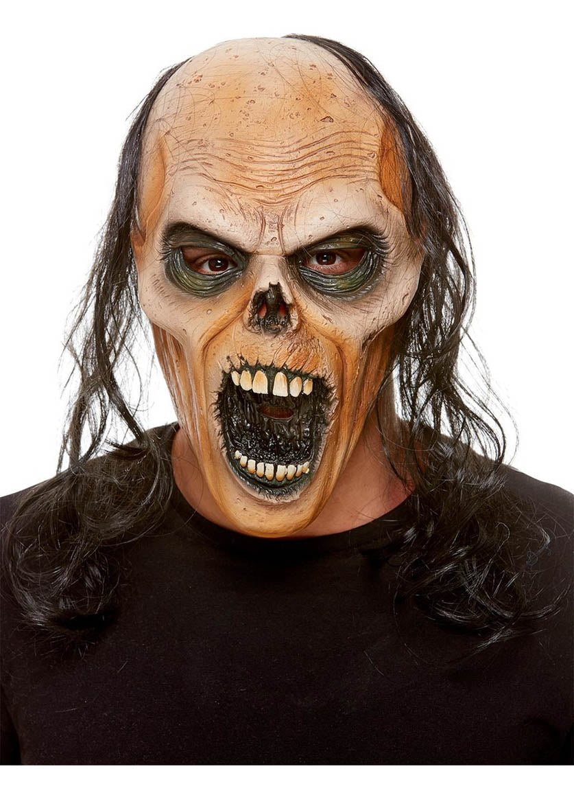 Zombie Latex Mask, Brown