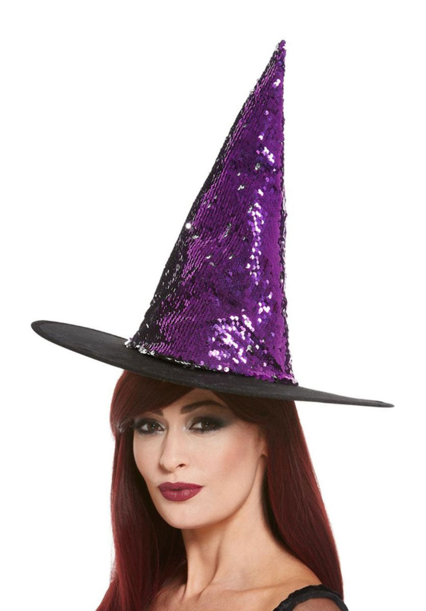 Reversible Sequin Witch Hat