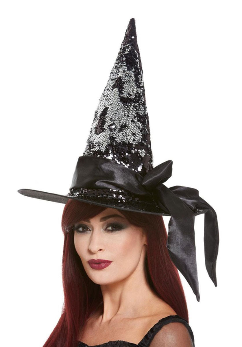 Deluxe Reversible Sequin Witch Hat