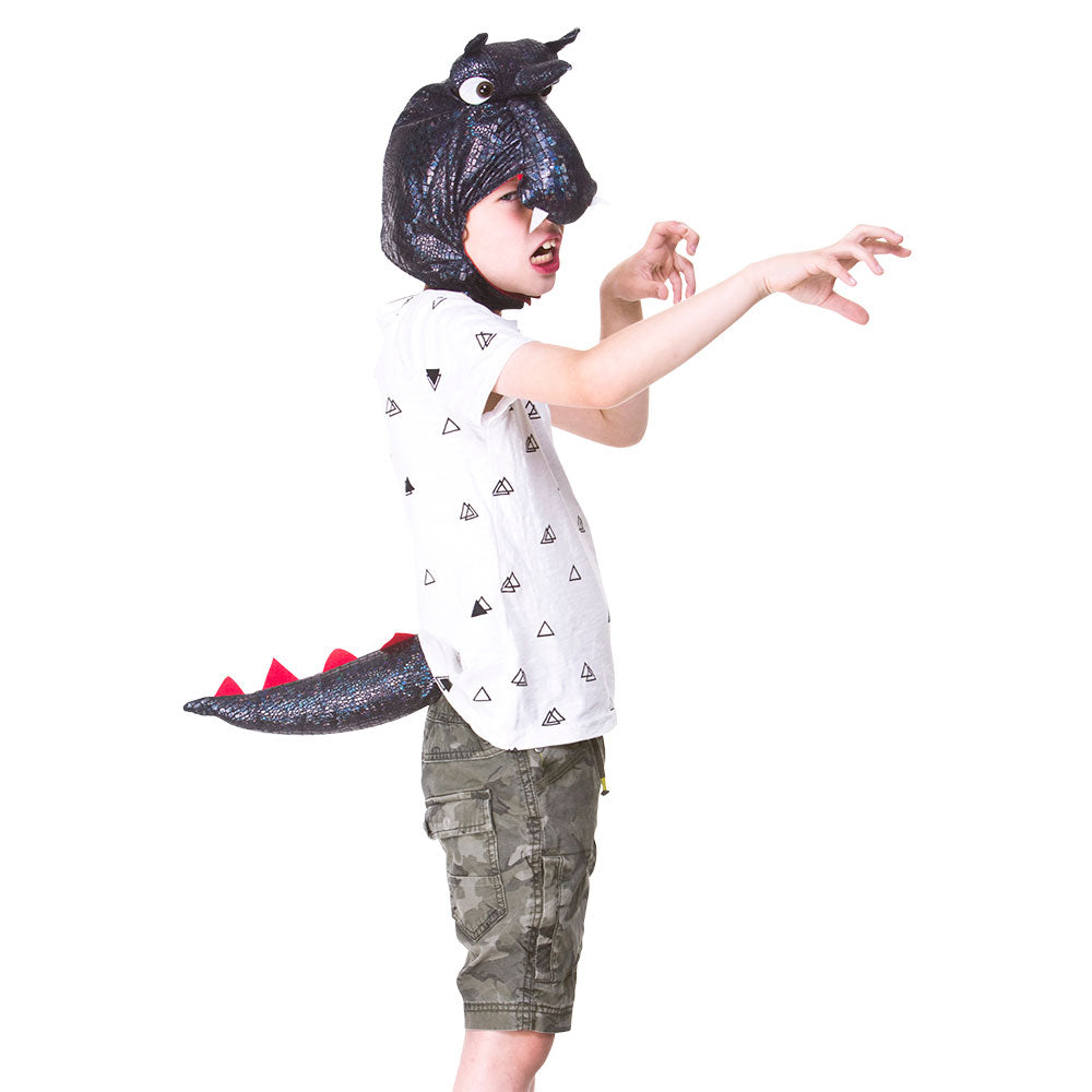 Head & Tail Set - Metallic Dragon  (Child One Size)