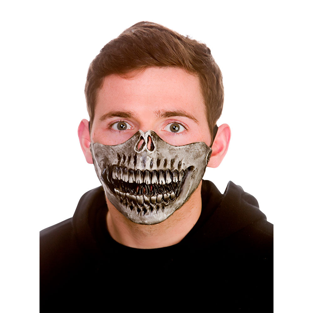 Latex Mask - Skeleton Half Face (min3)