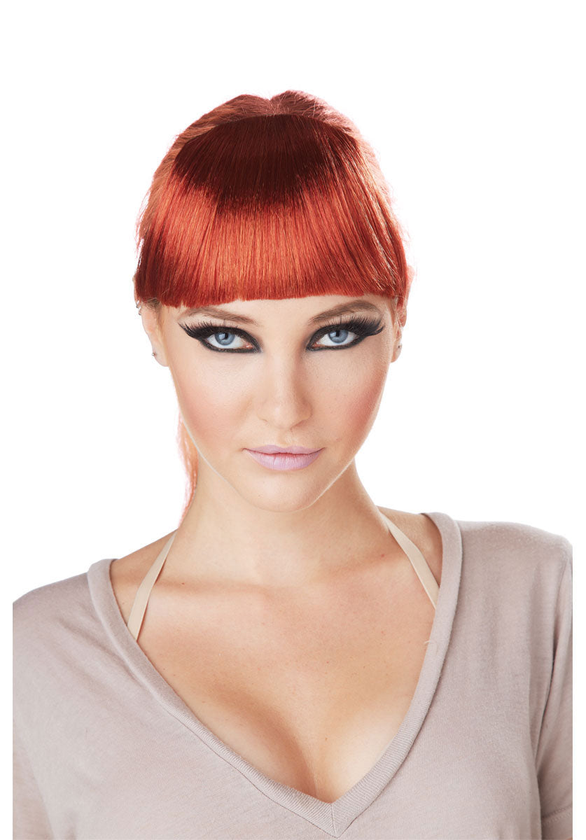 Clip In Fringe Red