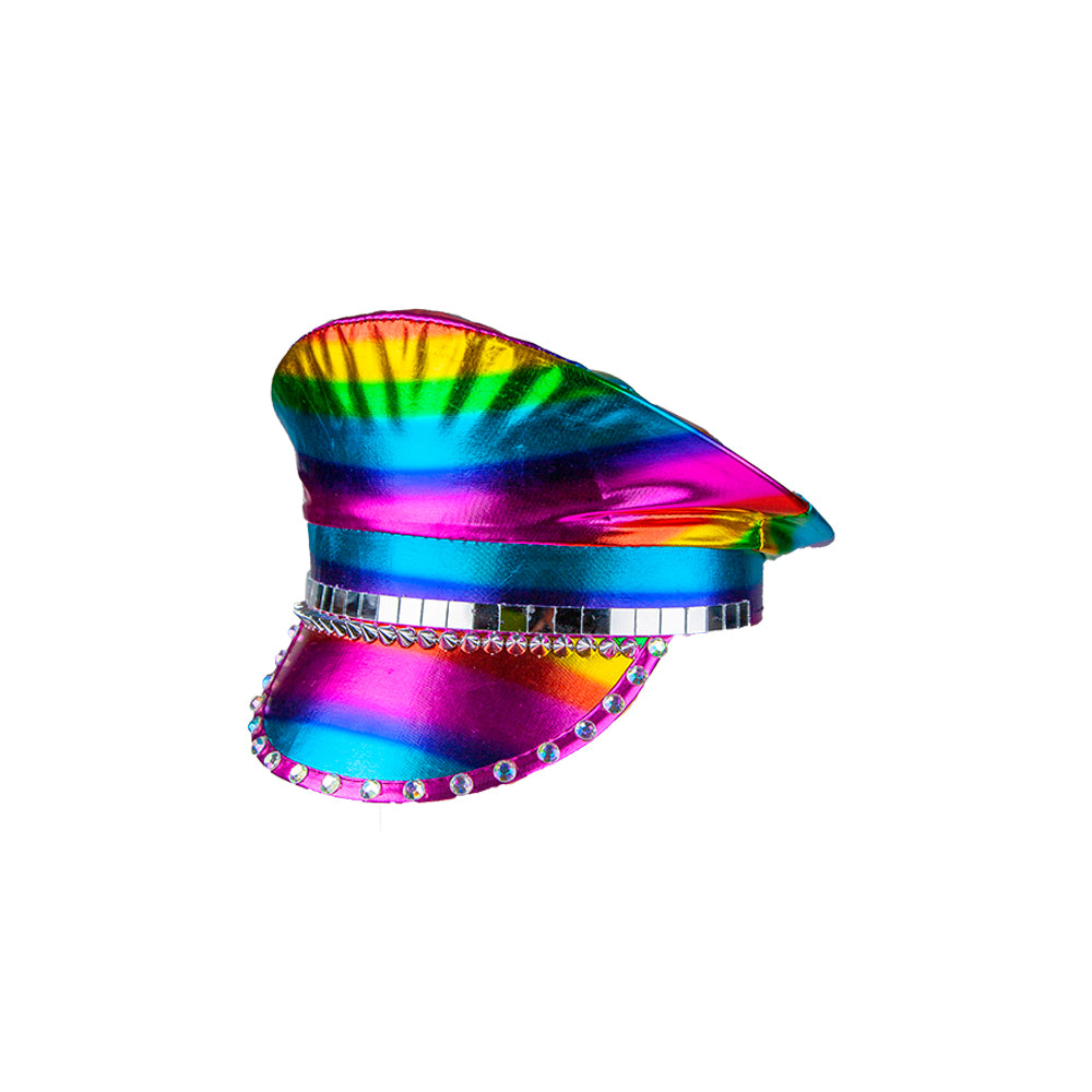 Deluxe Rainbow Captain Hat (min6) **NEW**