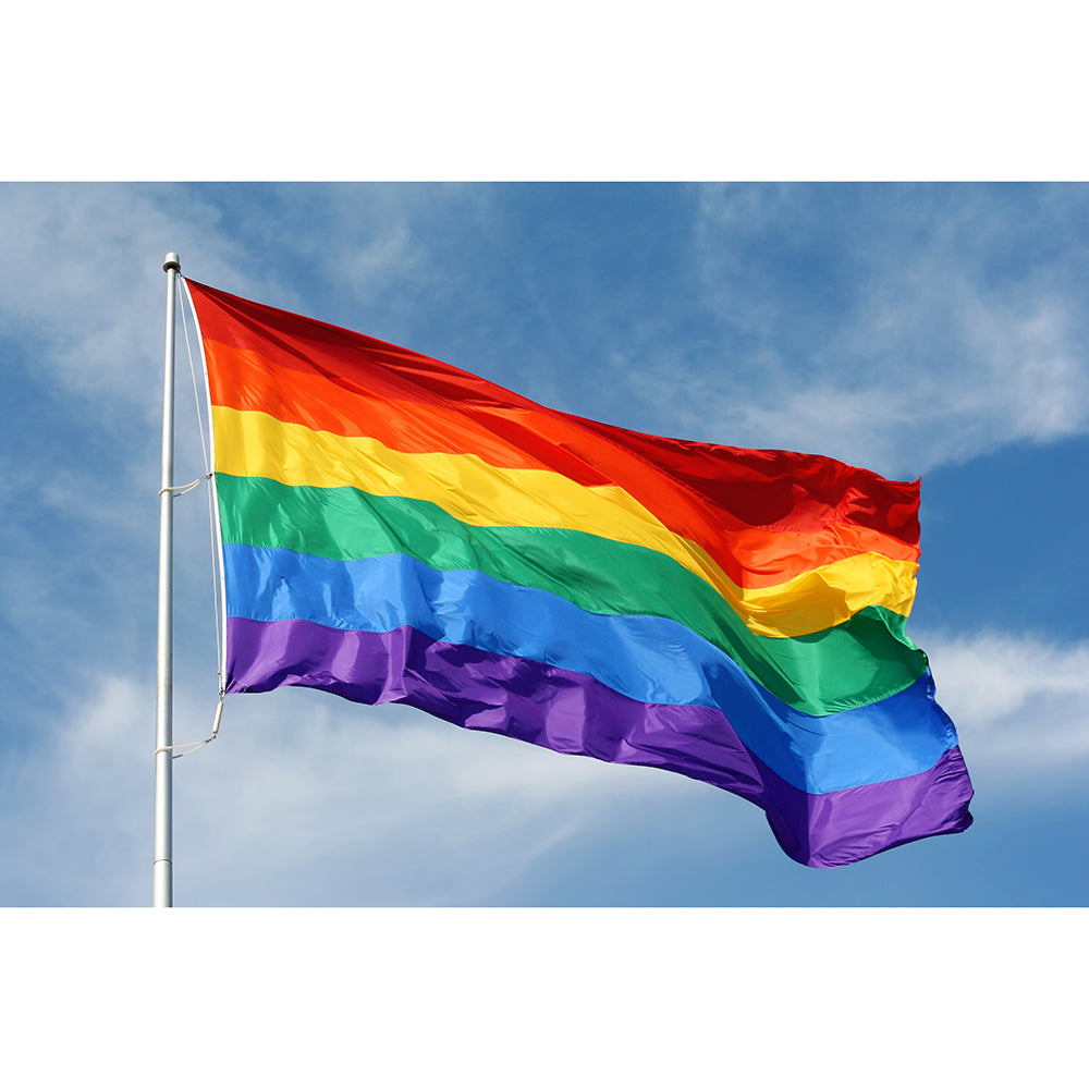 Rainbow Flag 150x90cm/5x3ft  (min12) **NEW**