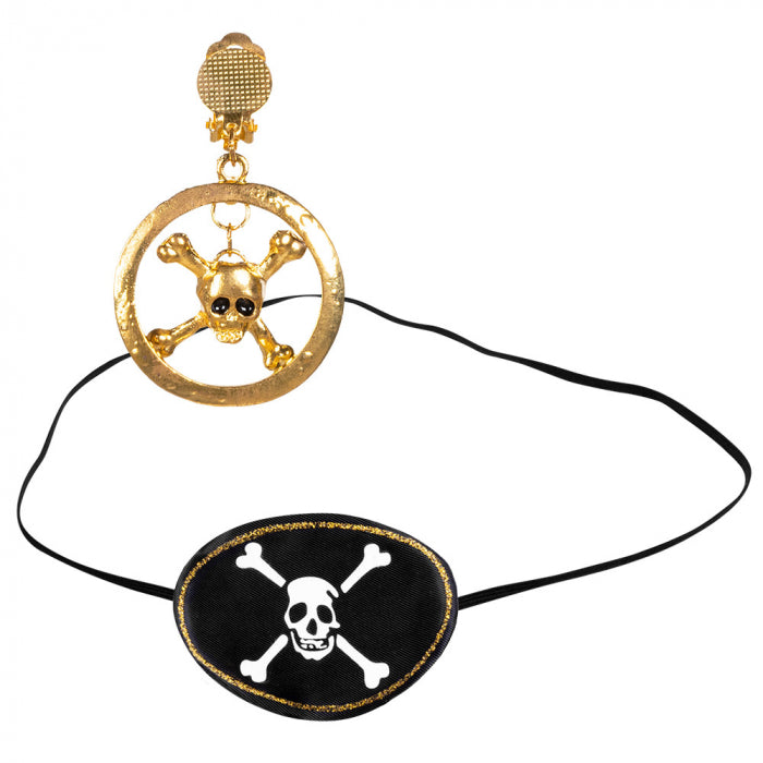 Pirate skull (eyepatch and earring)