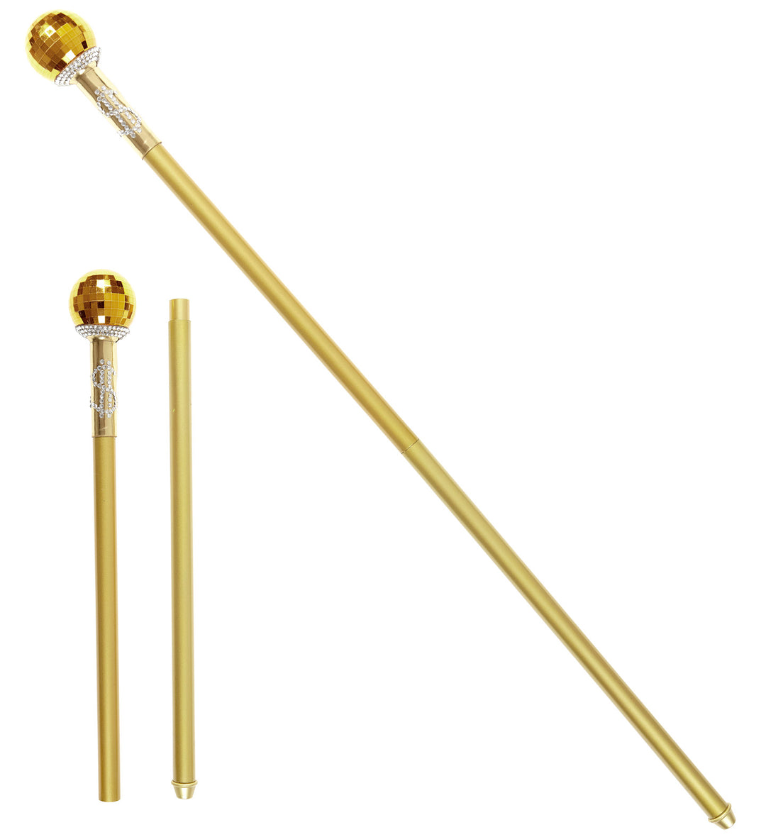 GOLD COLLAPSIBLE PIMP CANE