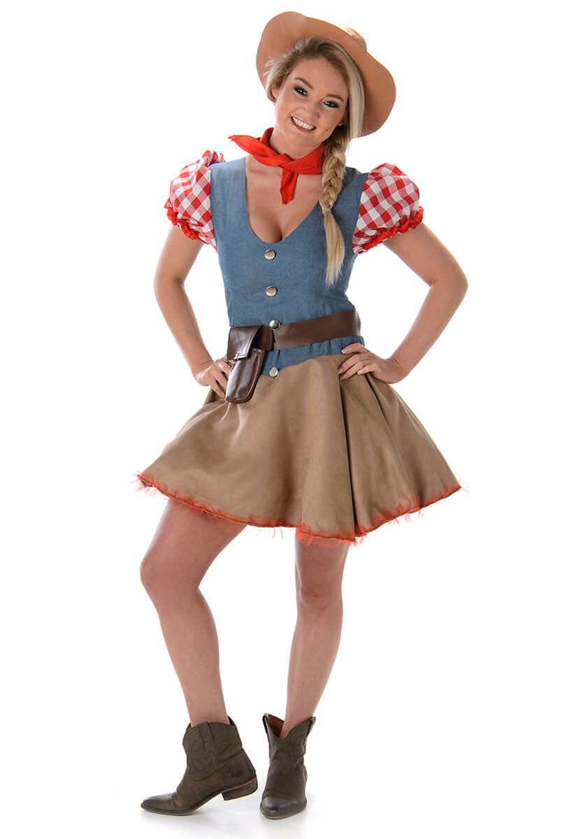 Rodeo Cowgirl Costume Mad World Fancy Dress