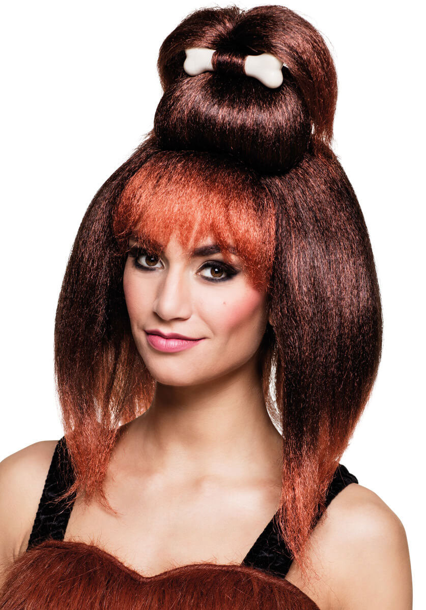 Cavewoman Wig with Bone