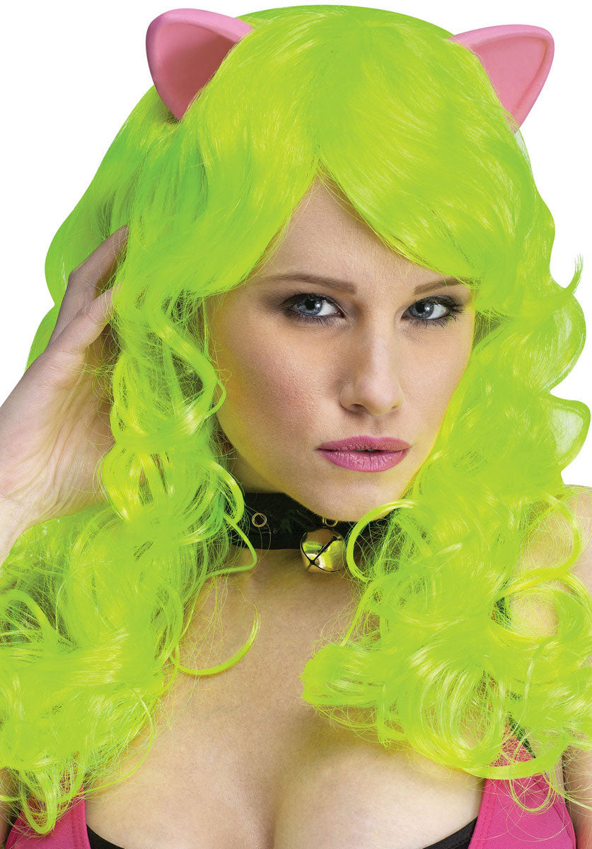 Fantasy Wig W/Ears Yellow Cat