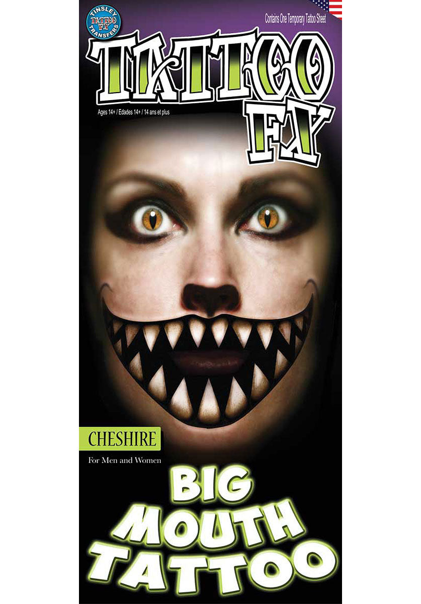 Big Mouth Cheshire Tattoo FX