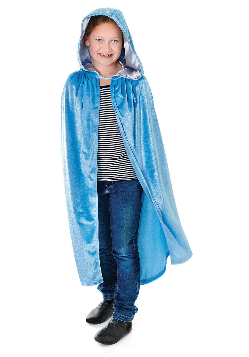 Kids Cape - Blue Cape - Cape with Hood - selling Hooded Kids Cape