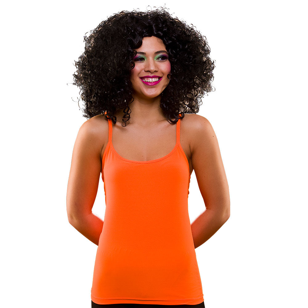 80's Neon Vest Top - Orange