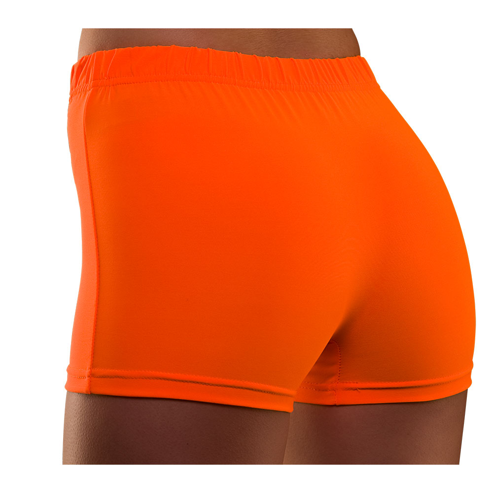 80's Neon Hot Pants - Orange