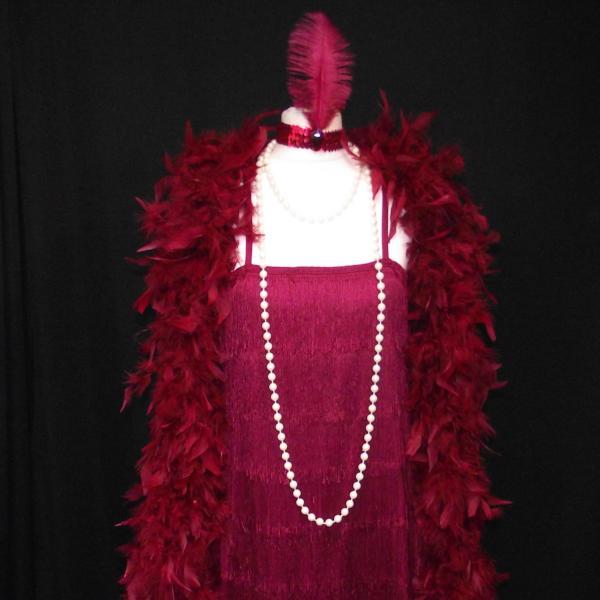 1920s Flapper Girl (Burgundy) (HIRE ONLY)
