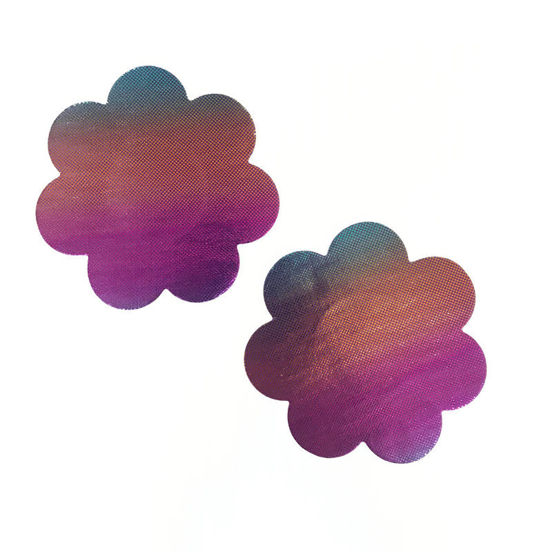 Fever Irridecent Rainbow Flower Nipple Pasties