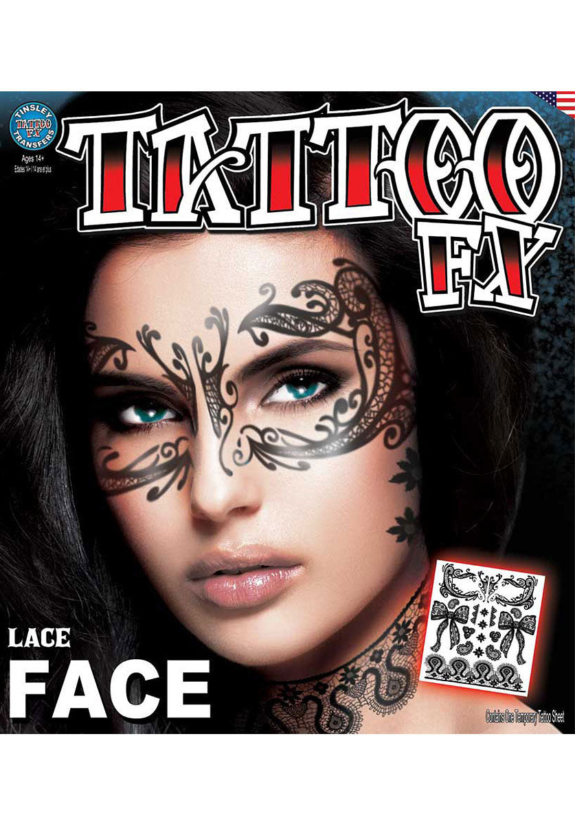 Lace Face Tattoo FX