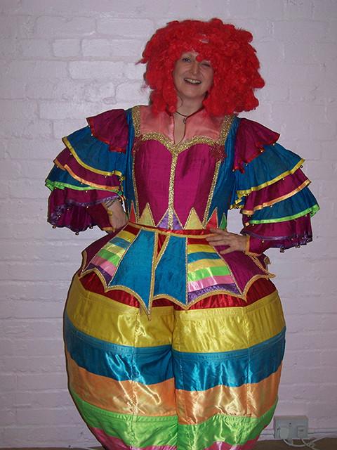 Pantomime Dame Multi Coloured (HIRE ONLY)