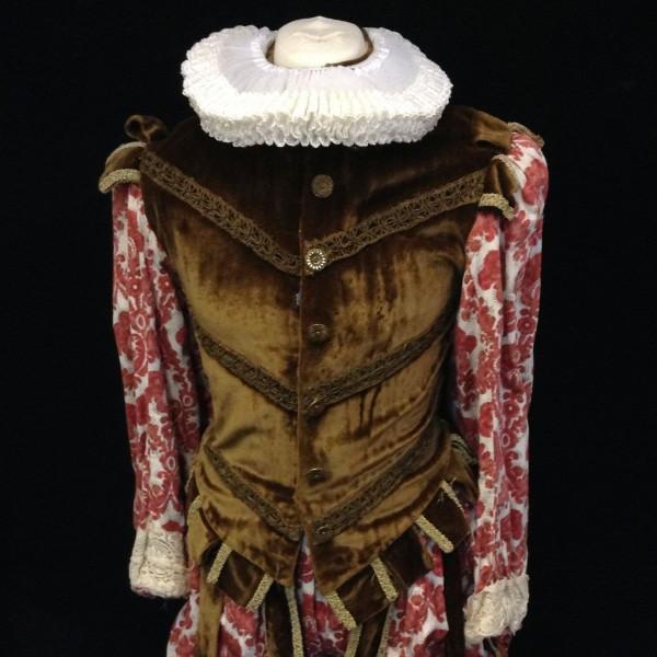 Tudor Man (Brown & Floral) (£70.00 HIRE ONLY)