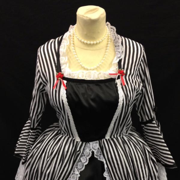 18th Century Dress in Black and White (HIRE ONLY)