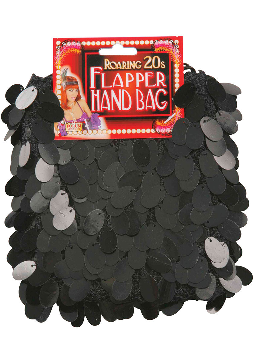Black Flapper Sequin Bag