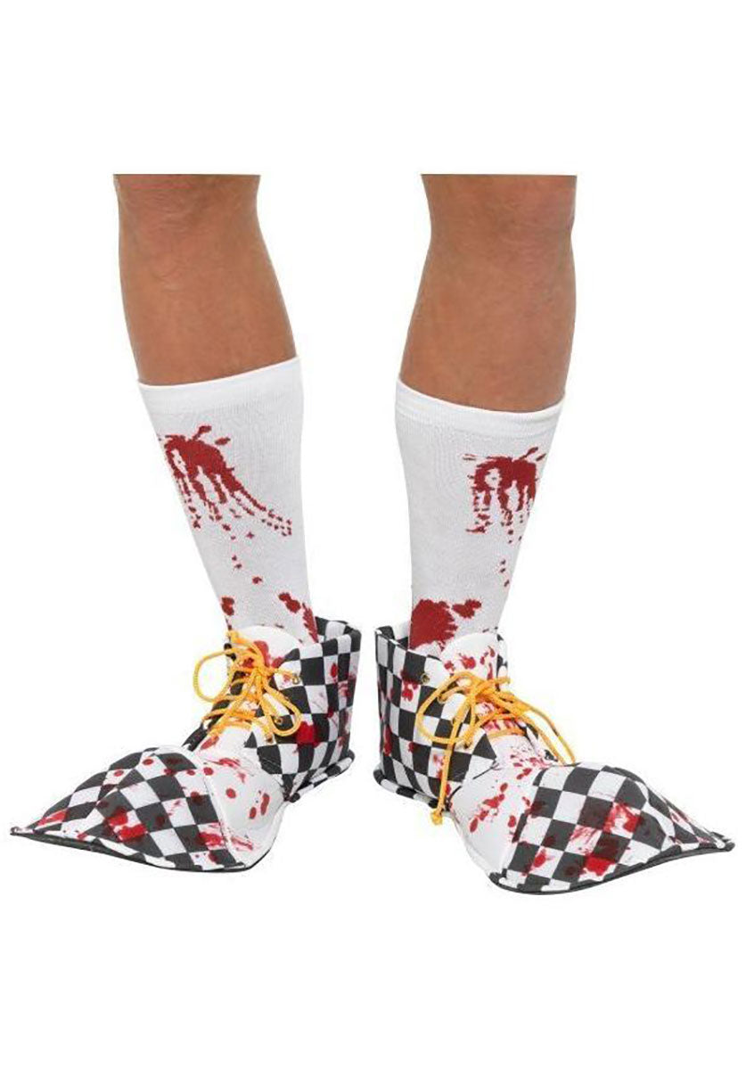 Bloody Clown Shoe Covers, Black & White