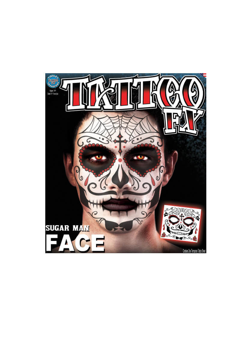 Sugar Man Face Tattoo