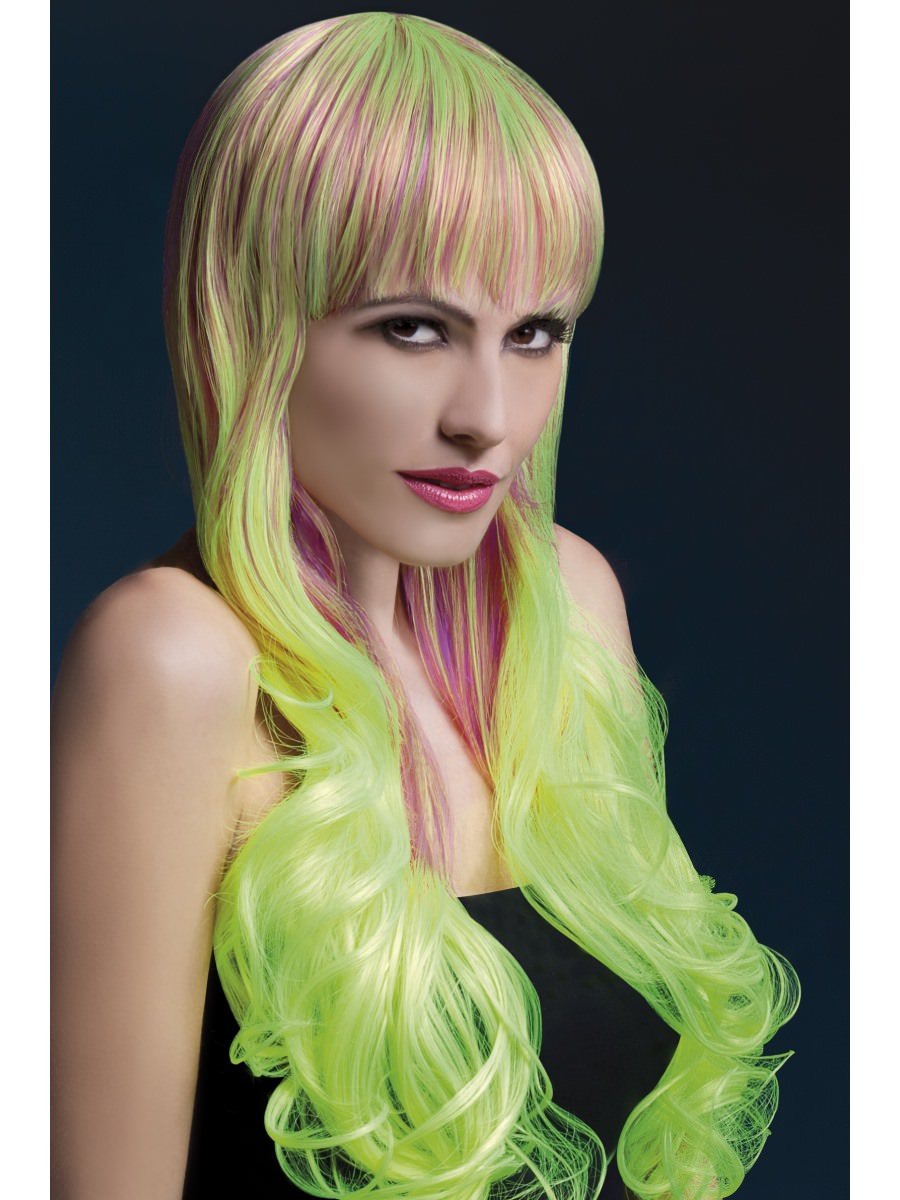 Fever Emily Wig Purple &Yellow