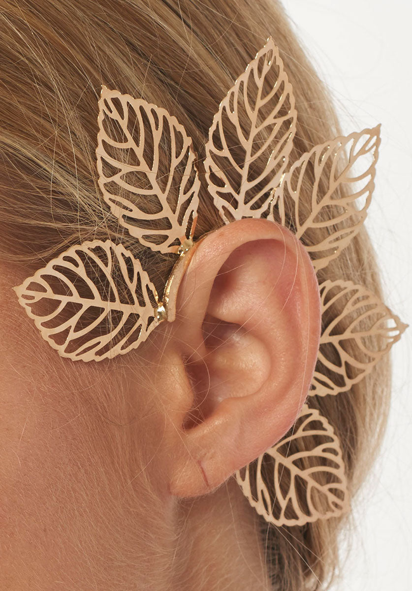 Gold Bloom Ear Cuff