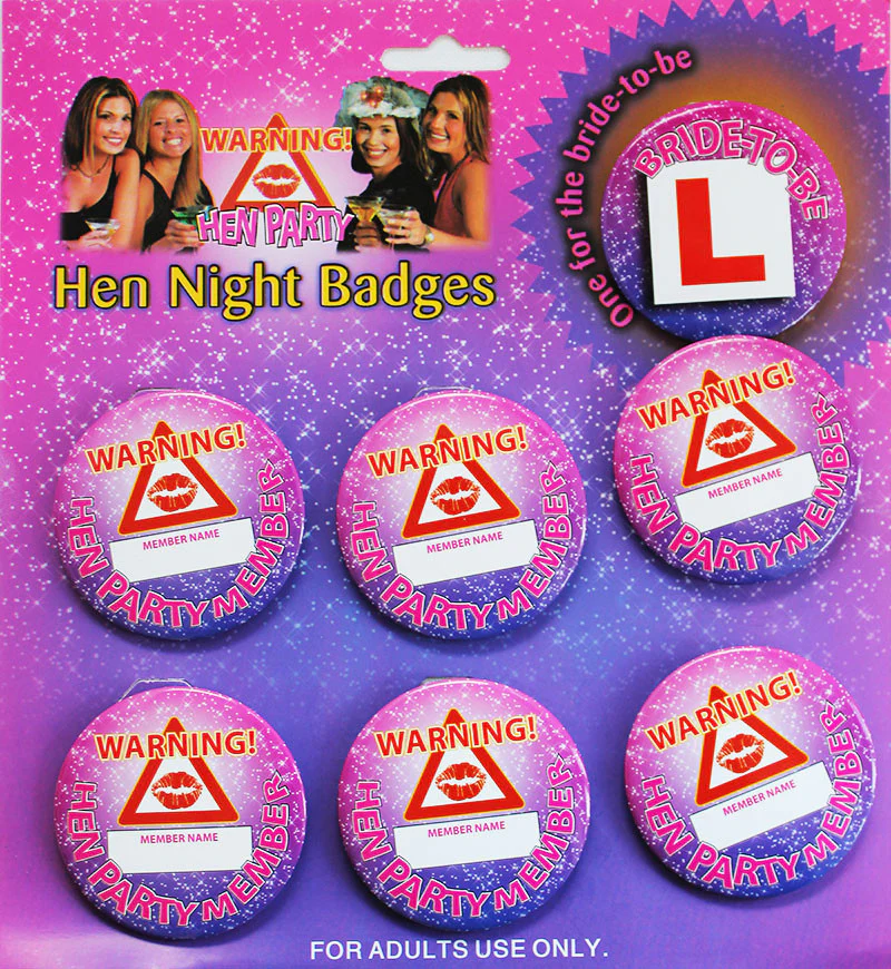 Hen Night Badges