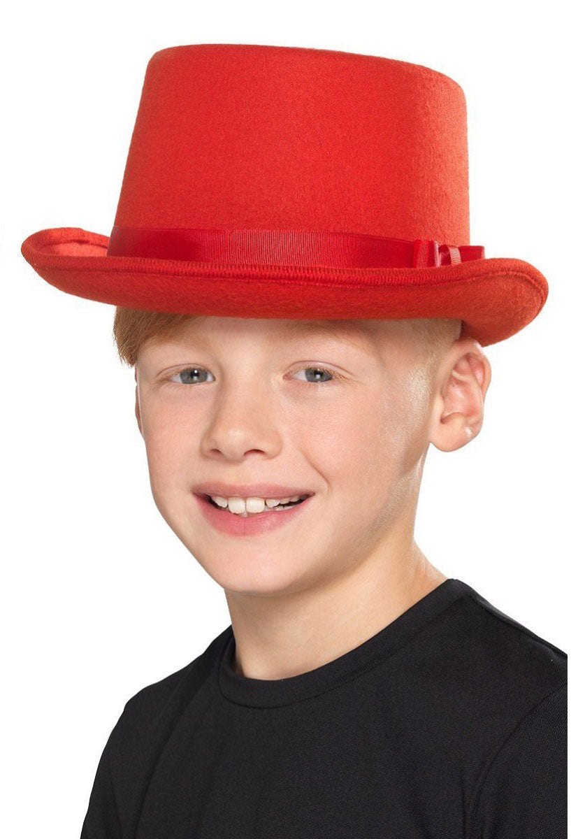 Kids Top Hat, Red