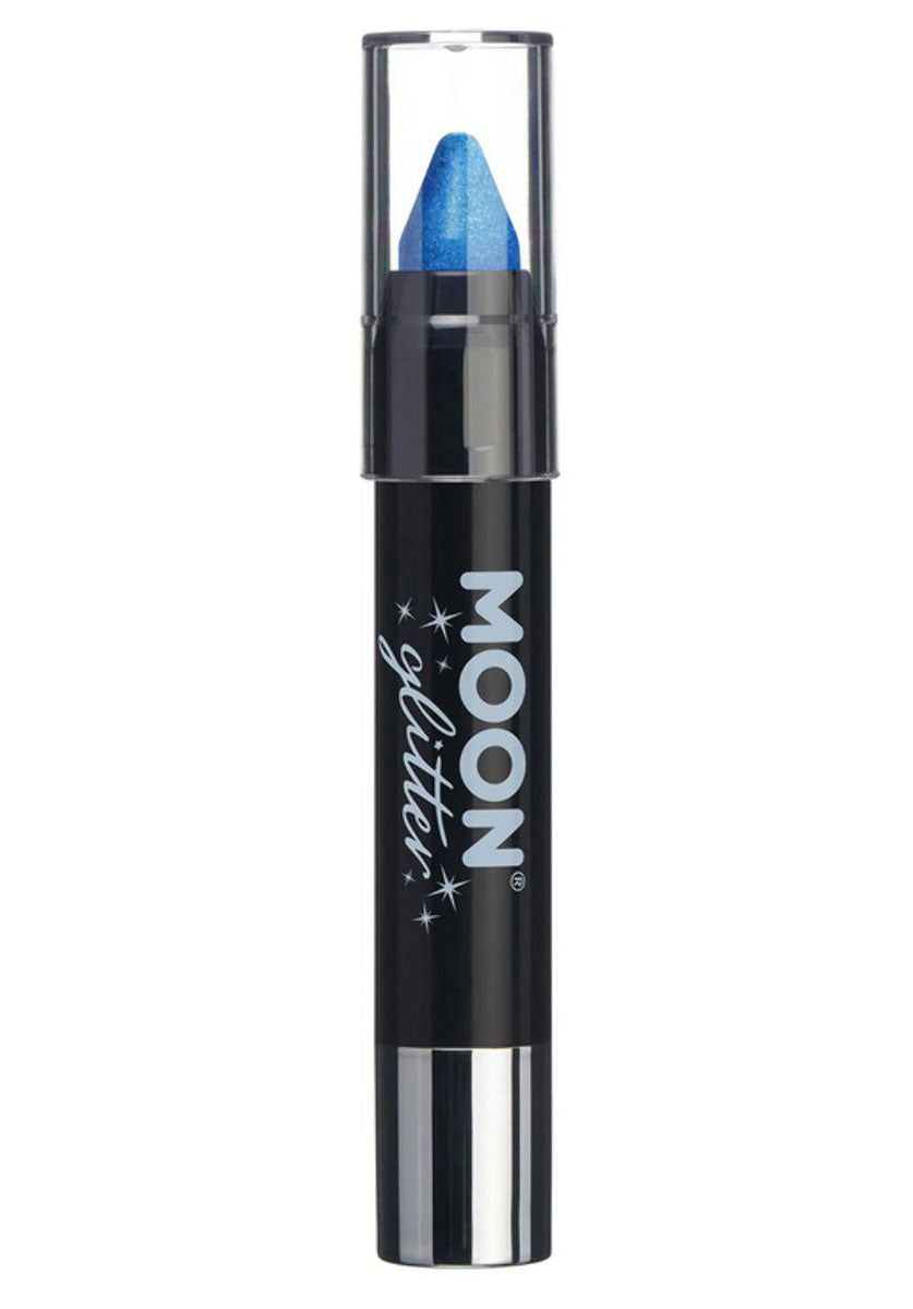 Moon Glitter Iridescent Body Crayons, Blue