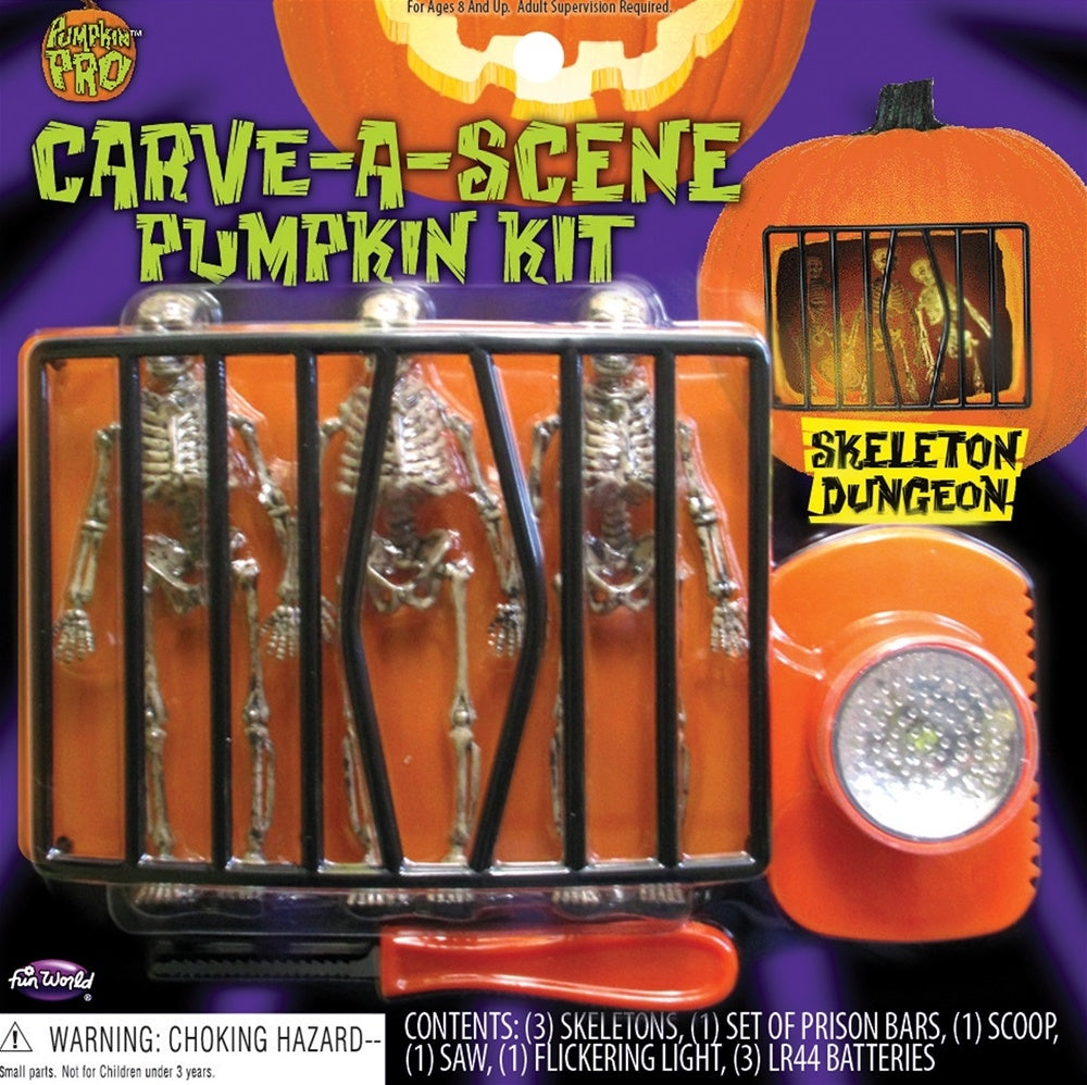 Pumpkin Carving Kit Skeleton Dungeon