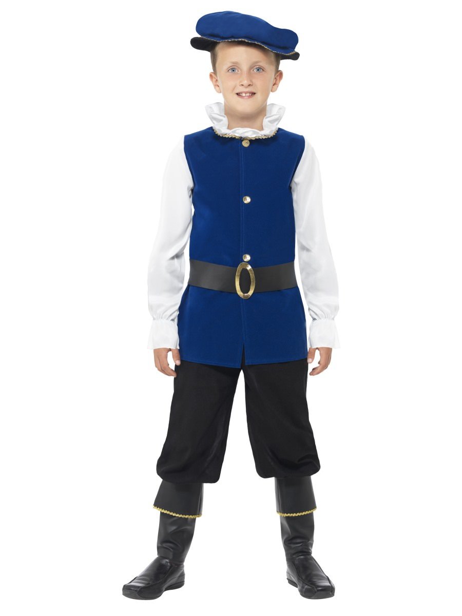 Tudor Boy Costume, Royal Blue