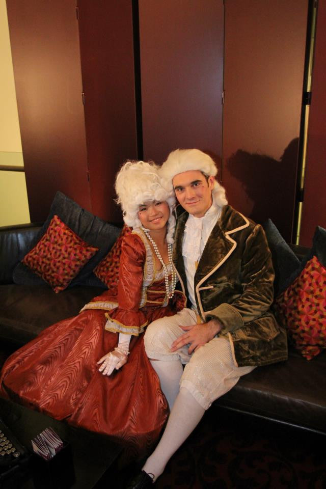 18th Century Dress in Rust, Gold & Cream(£60.00 HIRE ONLY)