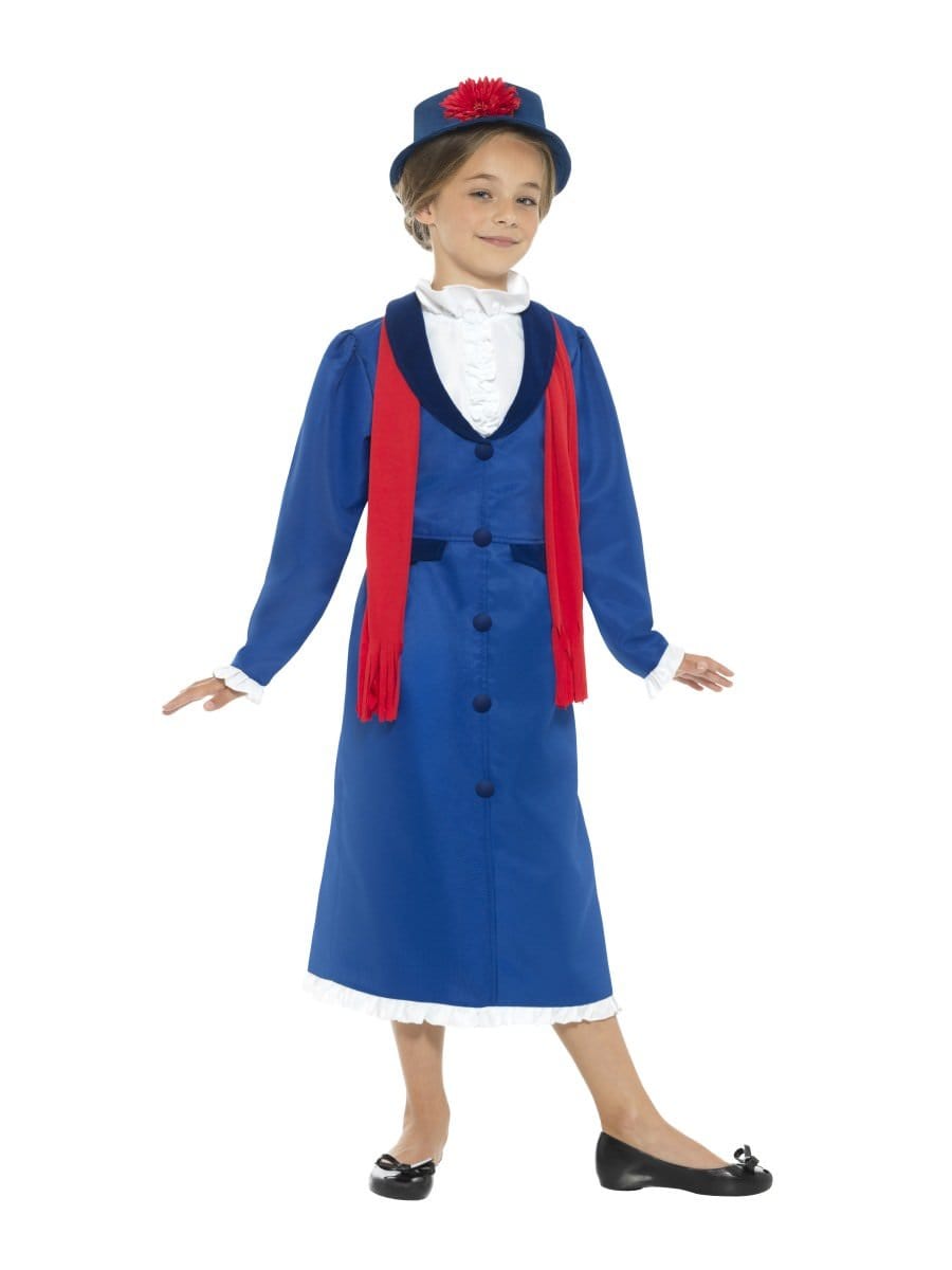 Victorian Nanny Costume, Blue - M