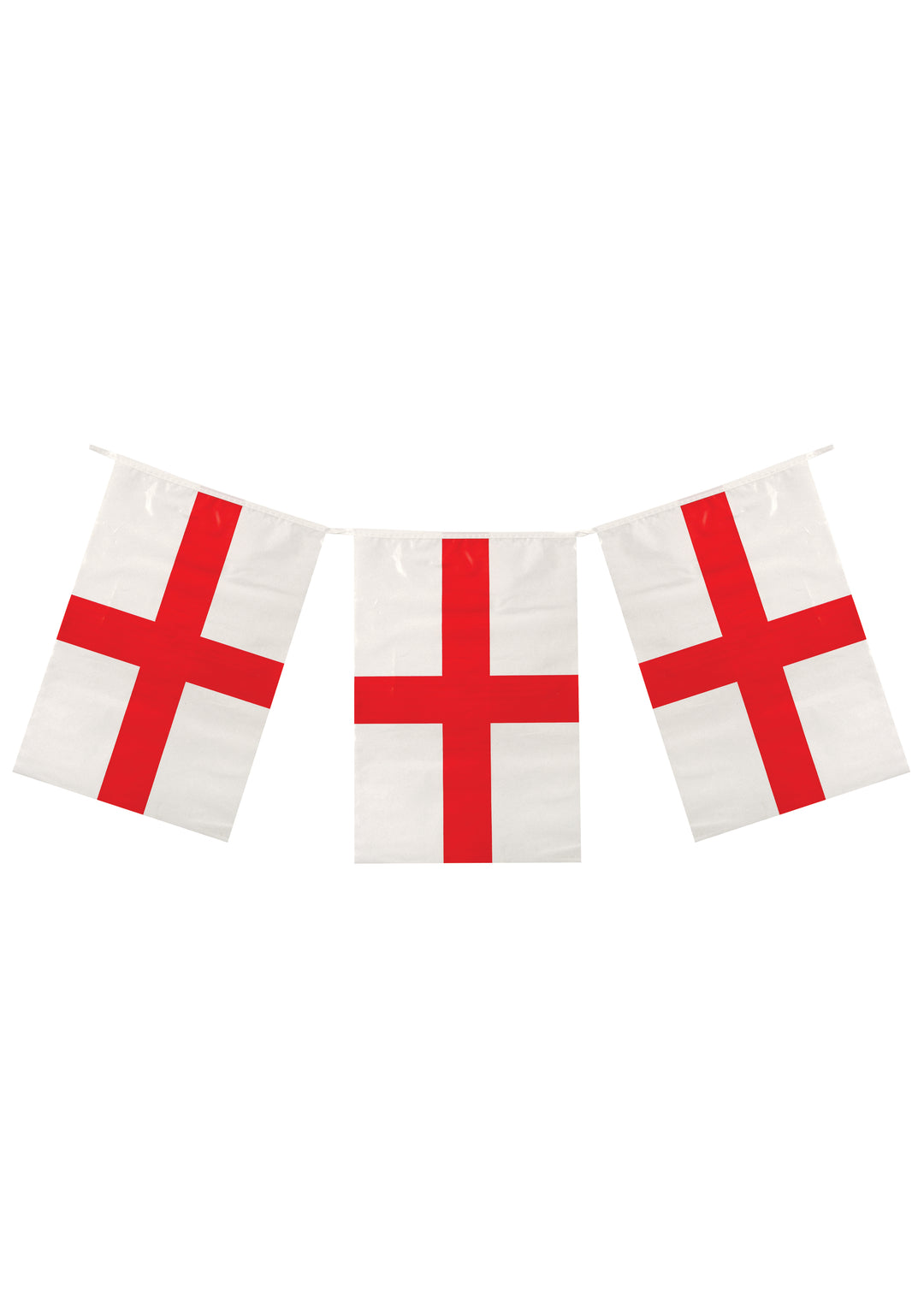 St George's Cross England Flag PVC Bunting 4m (11 Flags)