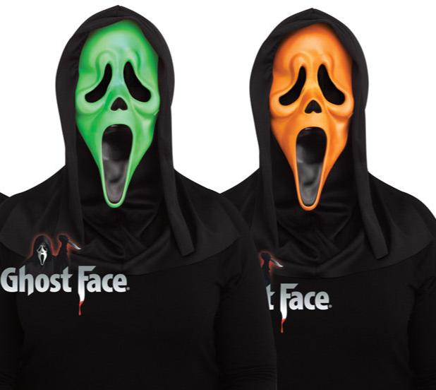 Flourescent Ghost Face Mask